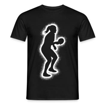 Tischtennis Spieler Damen Tischtennisspieler - Männer T-Shirt - Schwarz - Vorne - AI Model Male 178 light (178cm)