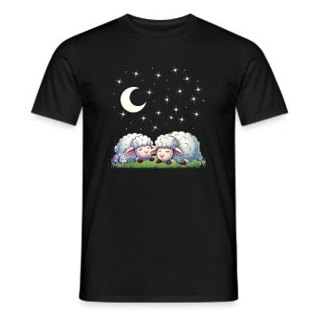 Guten Nacht - Träumen erlaubt - Männer T-Shirt - Schwarz - Vorne - AI Model Male 178 light (178cm)