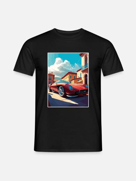 Maranello Italien Vintage Reiseposter WPA Souvenir - Männer T-Shirt - Schwarz