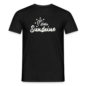 Hello Sunshine - Männer T-Shirt - Schwarz - Vorne - AI Model Male 178 light (178cm)
