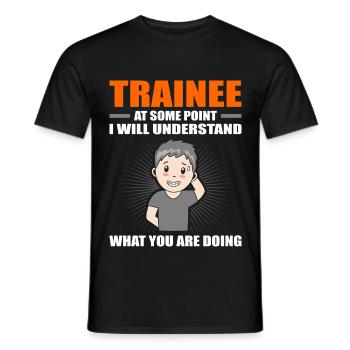 Trainee Gift - Männer T-Shirt - Schwarz - Vorne - AI Model Male 178 light (178cm)
