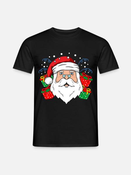 Santa Weihnachtsmann - Männer T-Shirt - Schwarz