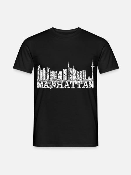 Mainhattan FFM - Männer T-Shirt - Schwarz