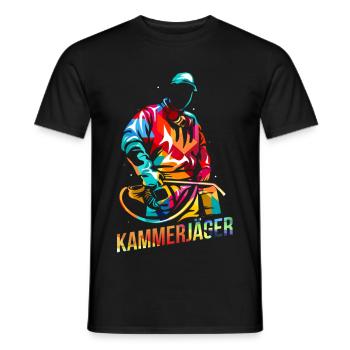 Flinker Kammerjäger Schädlingsbekämpfung - Männer T-Shirt - Schwarz - Vorne - AI Model Male 178 light (178cm)