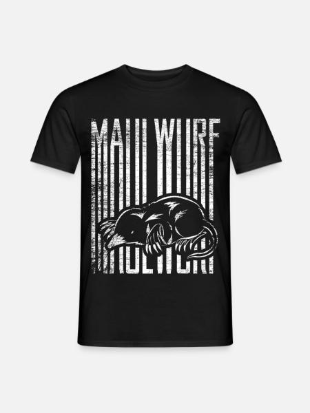 Emsiger Maulwurf Maulwurfshügel - Männer T-Shirt - Schwarz