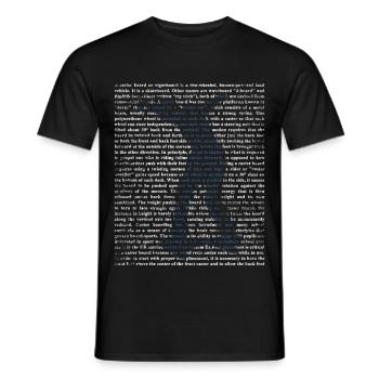 Rasanter Waveboard Straßensurfer - Männer T-Shirt - Schwarz - Vorne - AI Model Male 178 light (178cm)