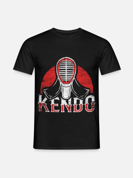Blitzschneller Kendo Wettkampf - Männer T-Shirt - Schwarz