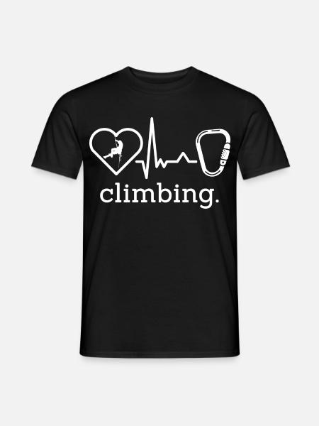 Klettern Kletterhalle Kletterer Bouldern - Männer T-Shirt - Schwarz