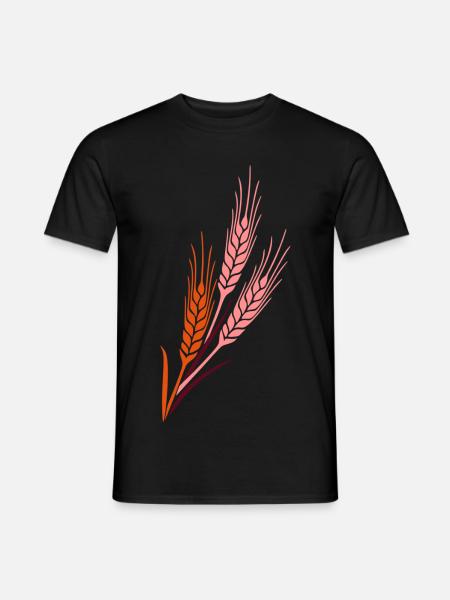 Getreide 3 grain farm farmer cereales - Männer T-Shirt - Schwarz