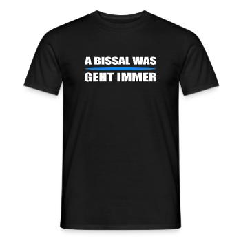 Bayrische Sprüche Bayern - Männer T-Shirt - Schwarz - Vorne - AI Model Male 178 light (178cm)