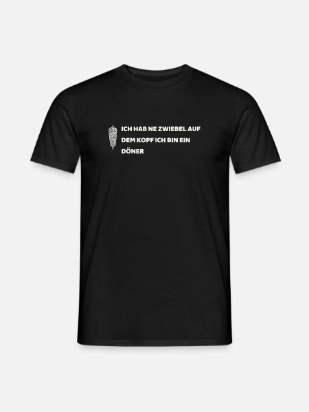 Zwiebel auf dem Kopf - Männer T-Shirt - Schwarz
