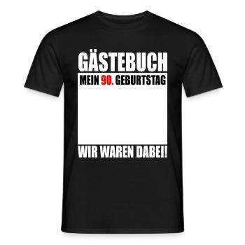 Mein 90 Geburtstag 90 Jahre Jubiläum - Männer T-Shirt - Schwarz - Vorne - AI Model Male 178 light (178cm)