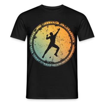 Bergsteiger Klettern Boulder Bouldern - Männer T-Shirt - Schwarz - Vorne - AI Model Male 178 light (178cm)