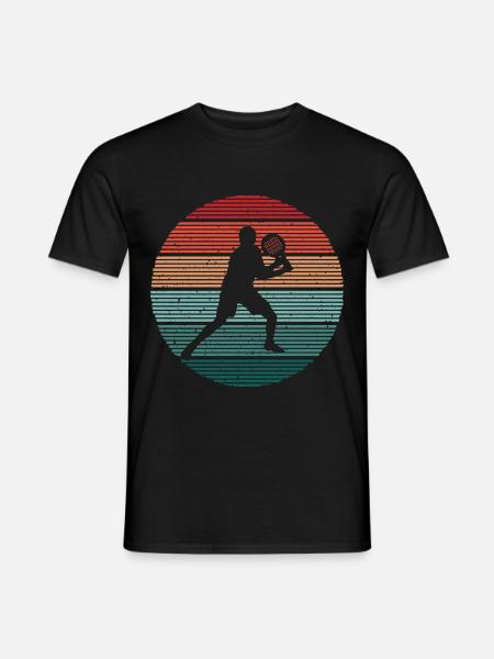 Padelspieler Padel-Tennis Spieler Vintage Padel - Männer T-Shirt - Schwarz