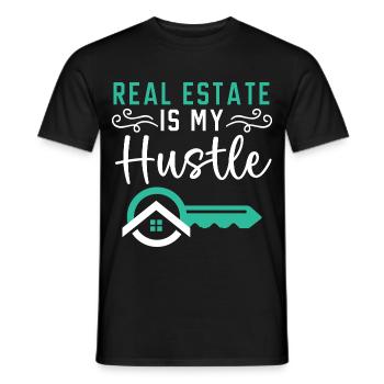 Immobilien ist mein Geschäft Haus Immobilienmakler - Männer T-Shirt - Schwarz - Vorne - AI Model Male 178 light (178cm)