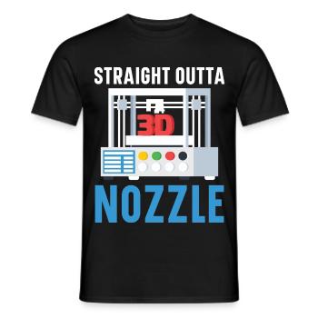 Direkt aus der Düse Machinist 3D-Drucken - Männer T-Shirt - Schwarz - Vorne - AI Model Male 178 light (178cm)