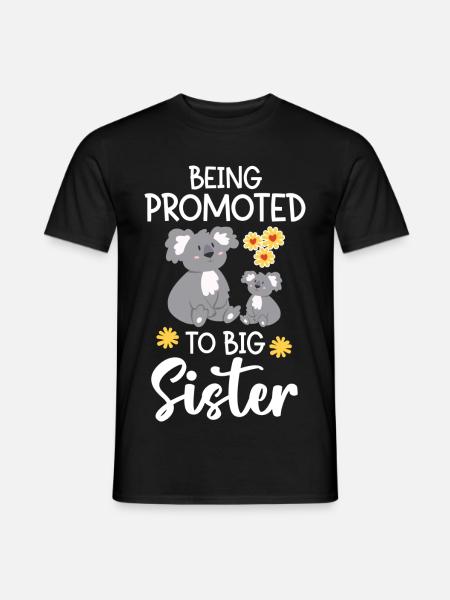 Befördert Zur Großen Schwester - Männer T-Shirt - Schwarz