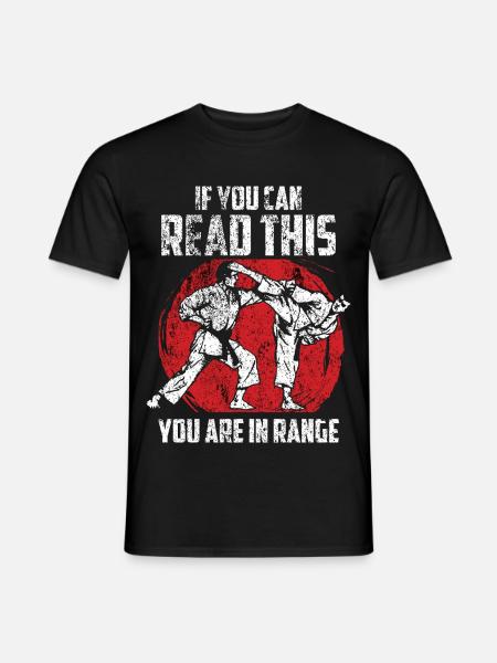 Martial Arts Fighter Karate Kickboxing Spruch - Männer T-Shirt - Schwarz
