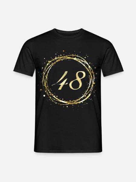 48 - Männer T-Shirt - Schwarz
