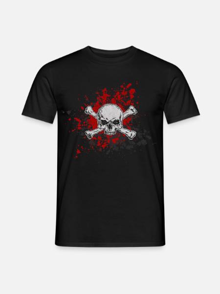 totenkopf - Männer T-Shirt - Schwarz