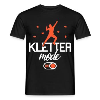 Bouldern Klettern Boulder Bergsteiger Kletterer - Männer T-Shirt - Schwarz - Vorne - AI Model Male 178 light (178cm)