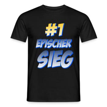 #1 Epischer Sieg - Männer T-Shirt - Schwarz - Vorne - AI Model Male 178 light (178cm)