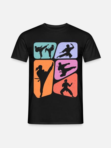 Karate Girl Kampfsportler Kinder Taekwondo Mädchen - Männer T-Shirt - Schwarz