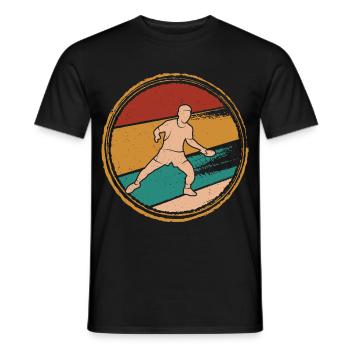 Tischtennisspieler Ping Pong Spieler Tischtennis - Männer T-Shirt - Schwarz - Vorne - AI Model Male 178 light (178cm)