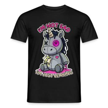 Einhorn Shirt Pastel Goth Creepy Cute Emo - Männer T-Shirt - Schwarz - Vorne - AI Model Male 178 light (178cm)
