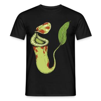 Grüner Fantasie-Spross - Männer T-Shirt - Schwarz - Vorne - AI Model Male 178 light (178cm)