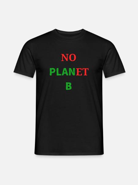 No Plan(et) B  - Männer T-Shirt - Schwarz