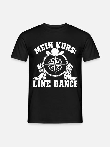 Mein Kurs Line Dance - Männer T-Shirt - Schwarz