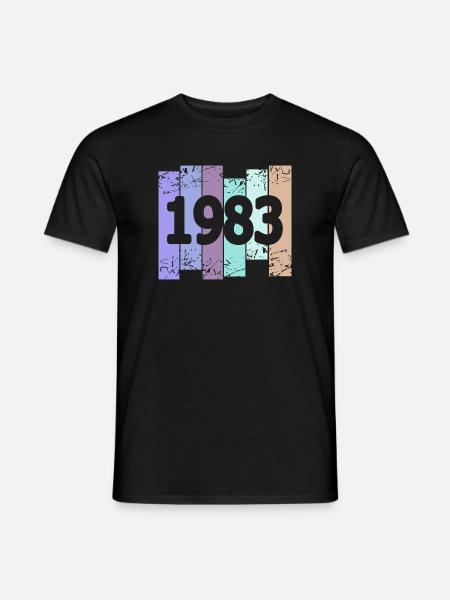 Oldtimer 1983 - Männer T-Shirt - Schwarz