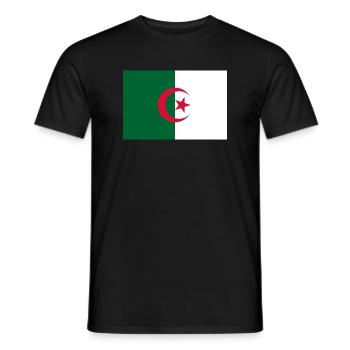 Algerien - Männer T-Shirt - Schwarz - Vorne - AI Model Male 178 light (178cm)