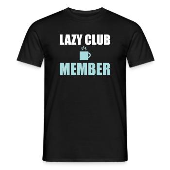 Faules Clubmitglied - Männer T-Shirt - Schwarz - Vorne - AI Model Male 178 light (178cm)
