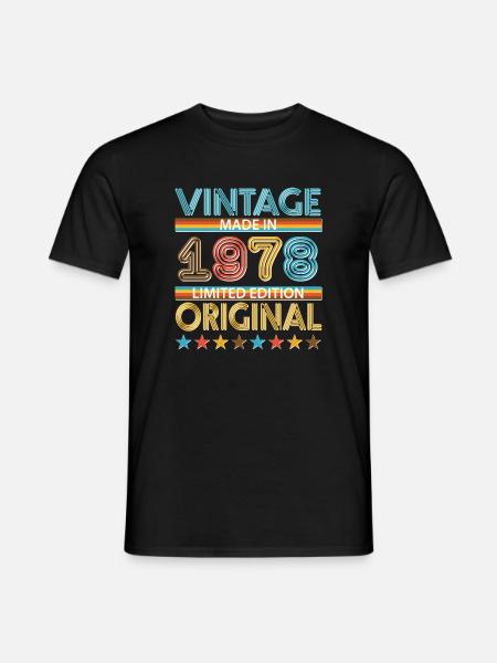 1978 - Männer T-Shirt - Schwarz