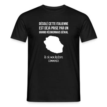 Entschuldigung, dieses Italienische ist schon von einer Gr... - Männer T-Shirt - Schwarz - Vorne - AI Model Male 178 light (178cm)