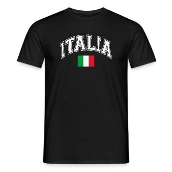 Italien Vintage Arc-Flagge - Männer T-Shirt - Schwarz - Vorne - AI Model Male 178 light (178cm)
