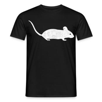Maus Symbol Silhouette - Männer T-Shirt - Schwarz - Vorne - AI Model Male 178 light (178cm)
