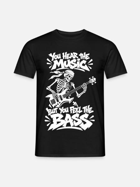 Feel The Bass - Männer T-Shirt - Schwarz