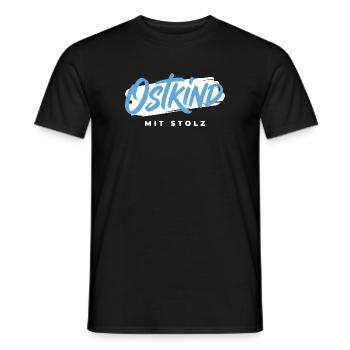 Ostkind mit Stolz Ostdeutschland - Männer T-Shirt - Schwarz - Vorne - AI Model Male 178 light (178cm)
