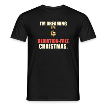 Abweichungsfreier Weihnachtstraum – Pharma-QA-Geschenk - Männer T-Shirt - Schwarz - Vorne - AI Model Male 178 light (178cm)