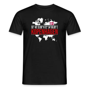 Kopenhagen - Männer T-Shirt - Schwarz - Vorne - AI Model Male 178 light (178cm)