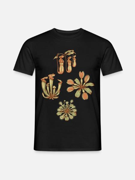 Fleischfresser Pflanzen - Männer T-Shirt - Schwarz