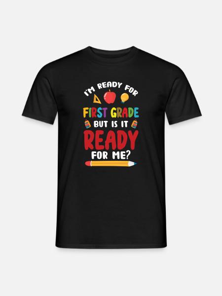 Einschulung Schulanfang Erste Klasse Schule - Männer T-Shirt - Schwarz