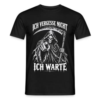 Gothic Schwarzer Humor Sensenmann Horror Düster - Männer T-Shirt - Schwarz - Vorne - AI Model Male 178 light (178cm)