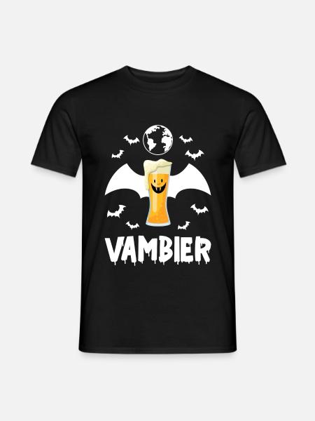 Lustiges Halloween ghost spooky boo VAMBIER - Männer T-Shirt - Schwarz