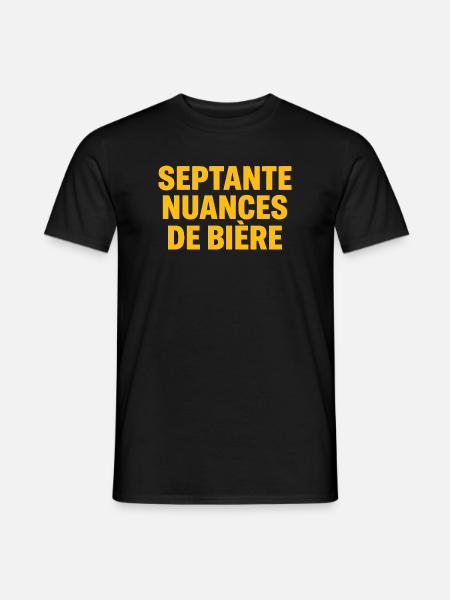 Siebzig Schattierungen Bier - Männer T-Shirt - Schwarz