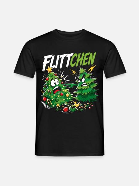 Tannenbäume Lustig Flittchen Spruch - Männer T-Shirt - Schwarz