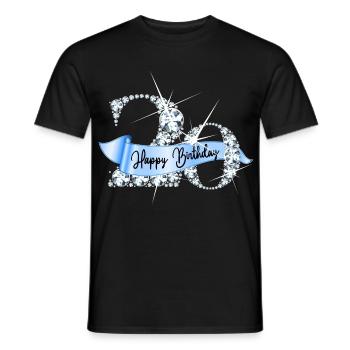 20. Geburtstag Diamanten Glamour Design - Männer T-Shirt - Schwarz - Vorne - AI Model Male 178 light (178cm)